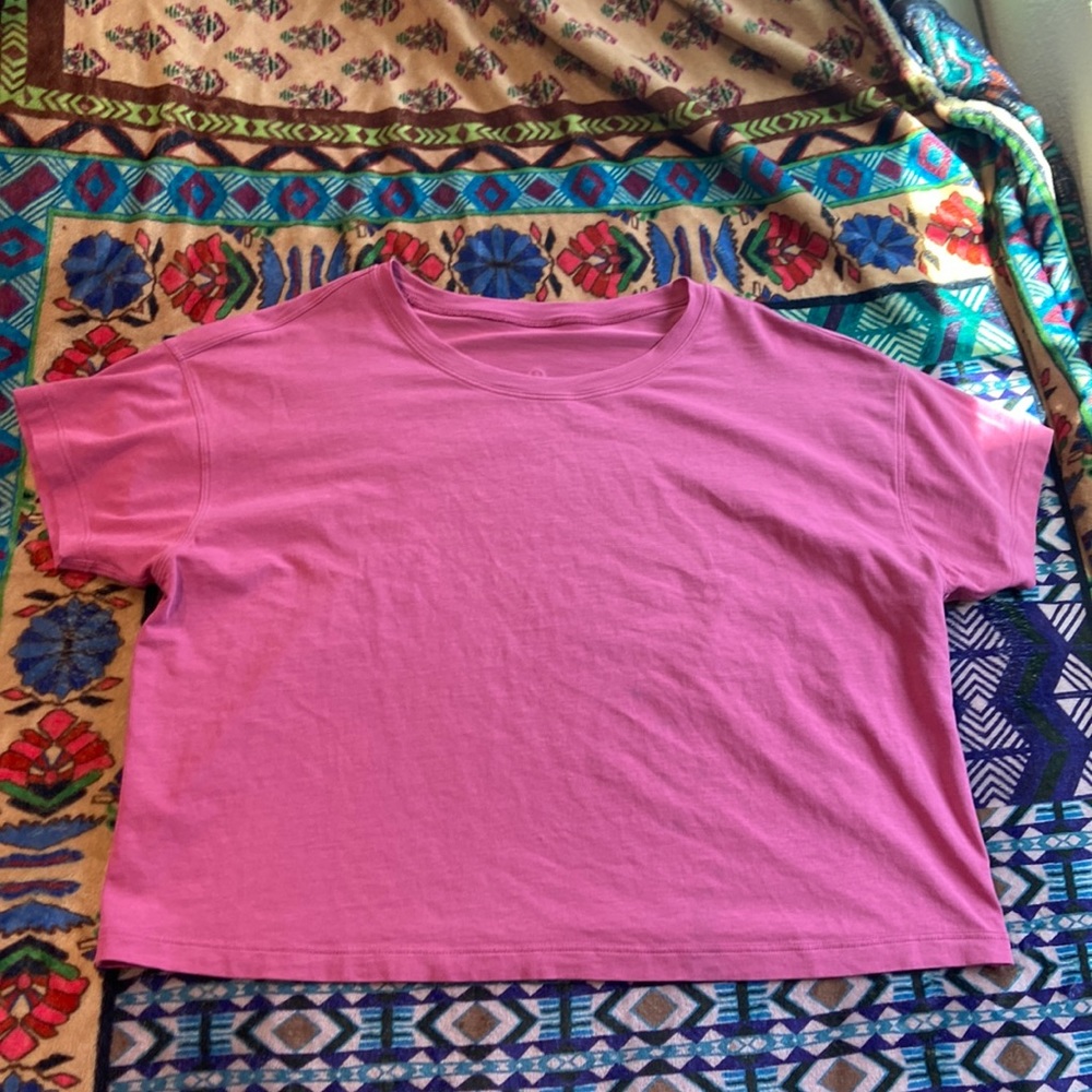 Lululemon Cates Tee Pink Lychee 4